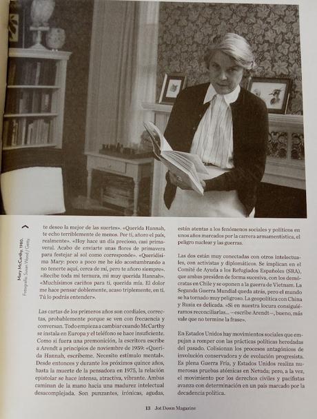 SOBRE ARENDT Y McCARTHY