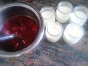 Panna cotta compota fresas