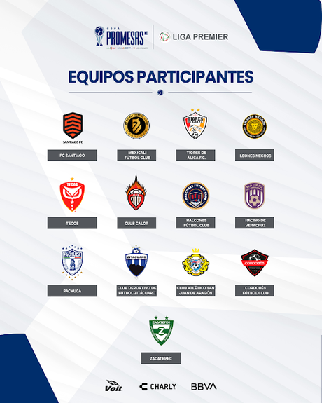 Equipos participantes de la Copa Promesas 2024