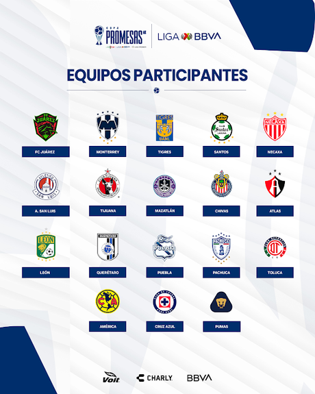 Equipos participantes de la Copa Promesas 2024