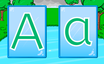 Trazo de letras. Juego Patinemos en el hielo