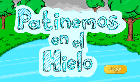 Trazo de letras. Juego Patinemos en el hielo