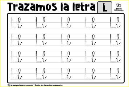 Trazo de letras. Juego Patinemos en el hielo