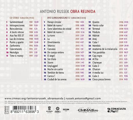 Antonio Russek - Obra Reunida (CD - DVD - 2014)