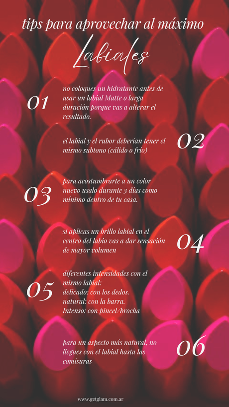 tips y recomendaciones para sacar provecho de los labiales labiales como hacer que duren larga duración agrandan los labios avon maybelline duran 24 horas Isdin Zaira