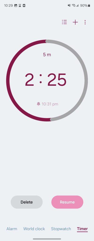 La actualización de Samsung Clock proporciona una vista previa de los widgets de One UI 7