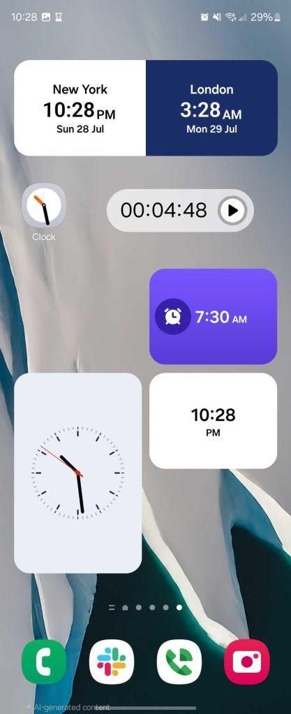 La actualización de Samsung Clock proporciona una vista previa de los widgets de One UI 7 La actualización de Samsung Clock proporciona una vista previa de los widgets de One UI 7