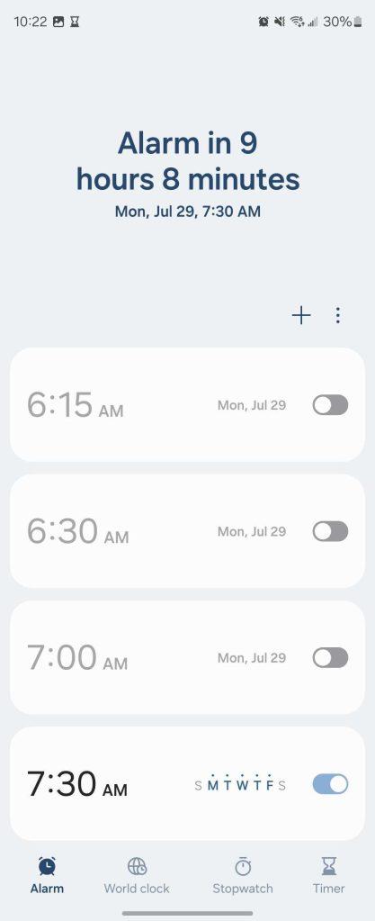 La actualización de Samsung Clock proporciona una vista previa de los widgets de One UI 7 La actualización de Samsung Clock proporciona una vista previa de los widgets de One UI 7