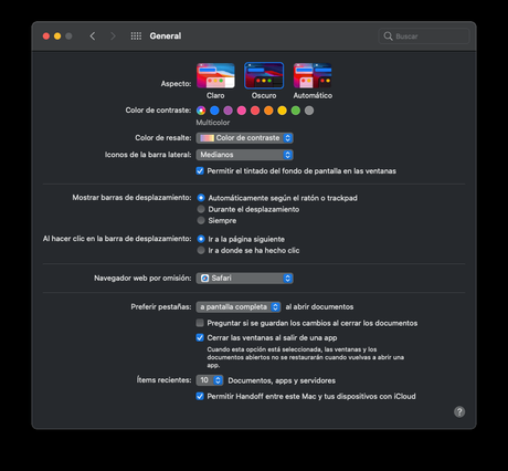 Cómo activar o desactivar el modo oscuro en Mac