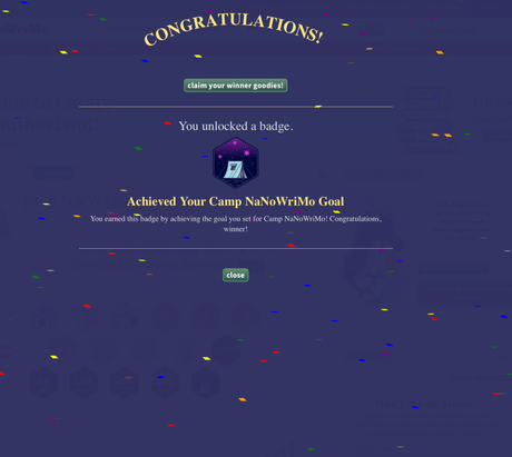 Mi desafío de escritura: Camp NaNoWriMo Julio 2024 – Cuarta semana ¡y reto conseguido! 🎉 Mi desafío de escritura: Camp NaNoWriMo Julio 2024 – Cuarta semana ¡y reto conseguido! 🎉