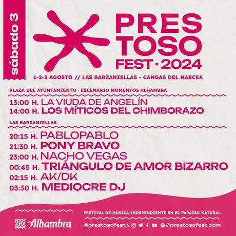 Horarios del Prestoso Festival 2024 en Cangas de Narcea
