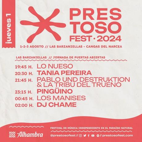 Horarios del Prestoso Festival 2024 en Cangas de Narcea