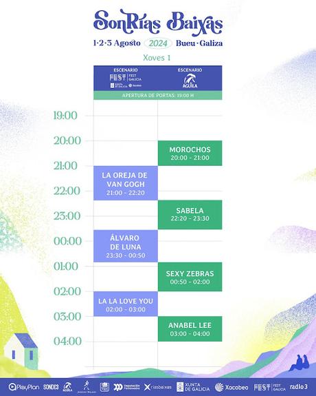 Horarios SonRias Baixas 2024