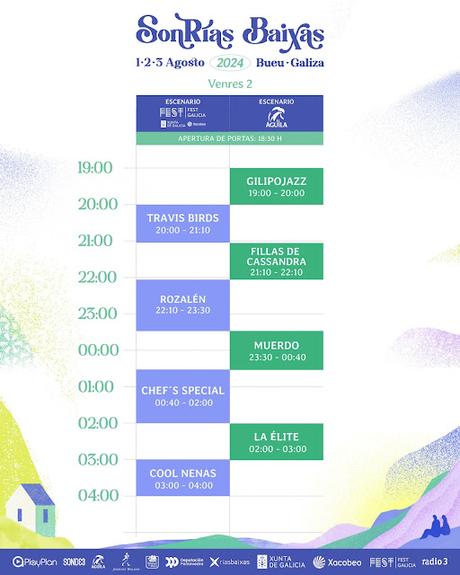 Horarios SonRias Baixas 2024