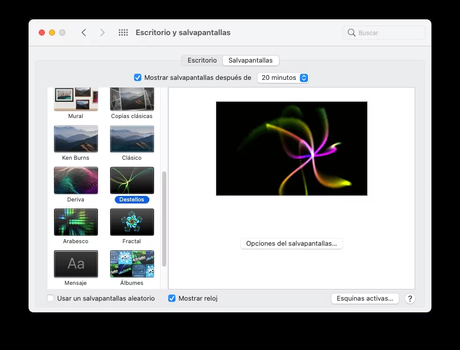 Cómo activar y personalizar el salvapantallas en el Mac Cómo activar y personalizar el salvapantallas en el Mac