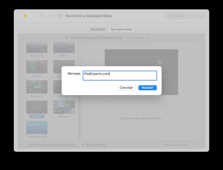 Cómo activar y personalizar el salvapantallas en el Mac Cómo activar y personalizar el salvapantallas en el Mac