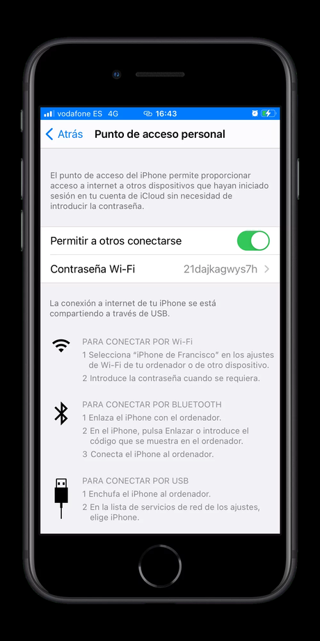 Así puedes compartir la conexión a Internet de datos del iPhone con el Mac mediante USB Así puedes compartir la conexión a Internet de datos del iPhone con el Mac mediante USB