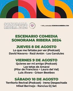 Sonorama Ribera 2024, escenario Comedia Sonorama Ribera 2024, escenario Comedia