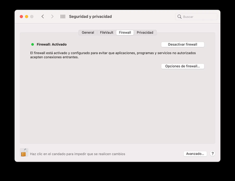 Firewall en Mac: cómo activarlo para filtrar las conexiones a Internet Firewall en Mac: cómo activarlo para filtrar las conexiones a Internet