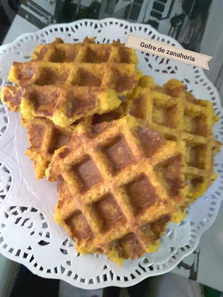 Gofre de zanahoria Gofre de zanahoria