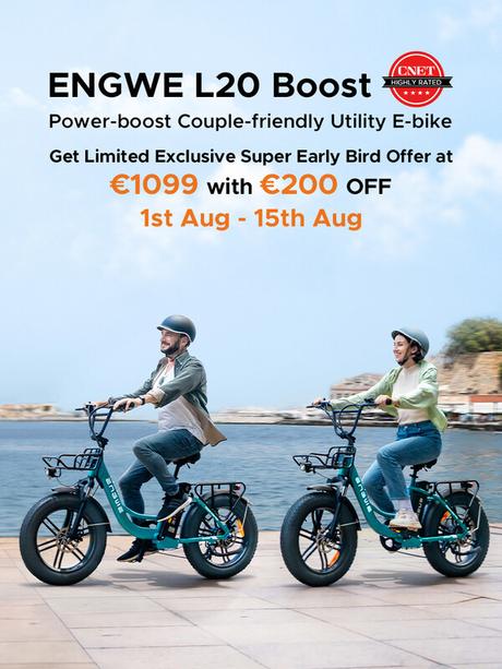 ENGWE lanza la bicicleta eléctrica L20 Boost: potencia los viajes cortos con el botón 