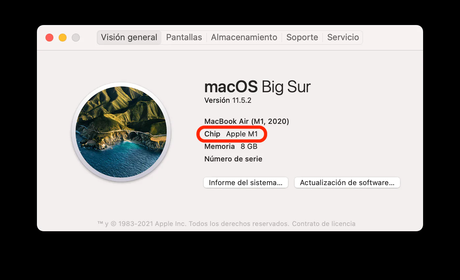 Cómo saber si tengo un Mac con chip Apple o con un procesador Intel