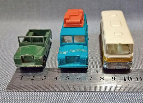Land Rover Serie II, Land Rover Safari y Setra S80 piezas #12 de Matchbox