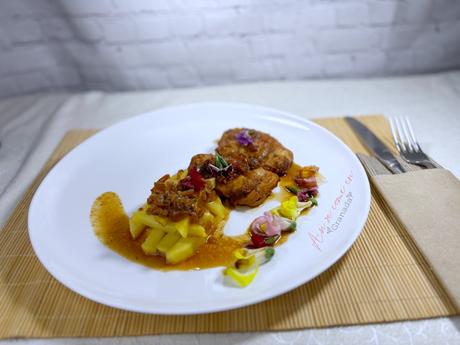 Pollo marinado naranja y limón