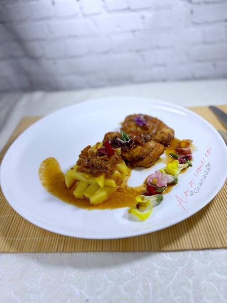 Pollo marinado naranja y limón