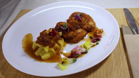 Pollo marinado naranja y limón