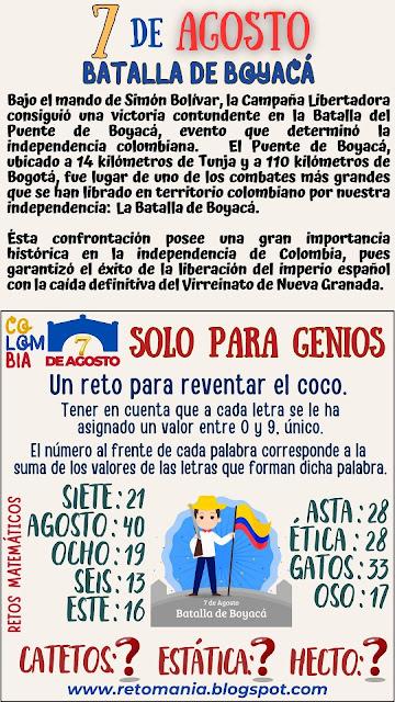 SOLO PARA GENIOS Desafíos matemáticos, Retos matemáticos, Problemas matemáticos, Retos mentales, Retos virales, Juego de Palabras, Juego de Letras, Palabra Oculta, Buscapalabras, Busca-Palabras, Solo para Genios, Alfamética, Criptoaritmética