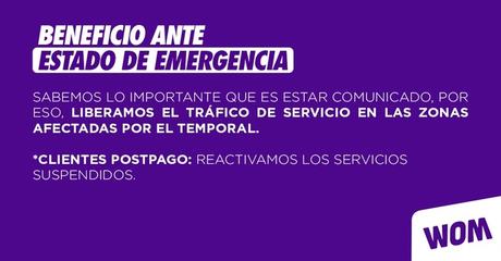WOM reactiva el servicio de sus clientes en Región del Biobío y Araucanía para mantener conectadas a las personas afectadas por frente de mal tiempo WOM-sitema-frontal-agosto