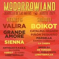 Cartel por días del Modorrowland fest 2024