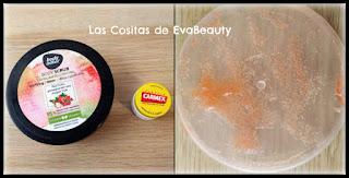 exfoliante, scrub, corporal, body, Body Natur, Carmex, labial, balsamo labial, lip balm, productos terminados, empties, acabados, terminados, opinion, review, reseña, blogger, blog de belleza, nuevo post, new post, beautyblogger, microinfluencer, belleza, beauty