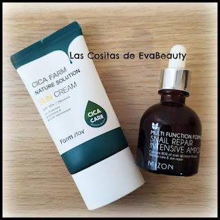 Cica, Farmstay, protector solar, SPF50, ampolla, ampoule, snail, caracol, Mizon, terminados, acabados, empties, belleza, beauty, kbeauty, productos terminados, korean beauty, beautyblogger, microinfluencer, blogger, blog de belleza, reseña, review, opinion, nuevo post, new post