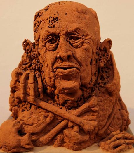 Escultura de Fidel Fernández hecha con takurú