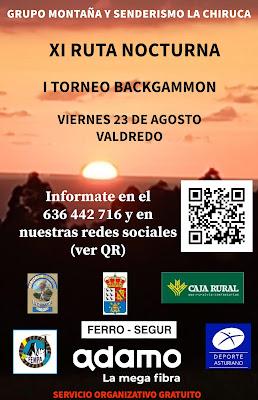 XI RUTA NOCTURNA Y I TORNEO BACKGAMMON XI RUTA NOCTURNA Y I TORNEO BACKGAMMON