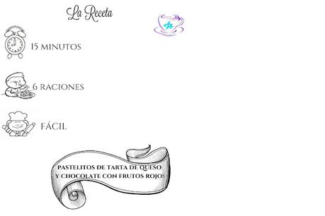 PASTELITOS DE TARTA DE QUESO Y CHOCOLATE CON SALSA DE FRUTOS ROJOS PASTELITOS DE TARTA DE QUESO Y CHOCOLATE CON SALSA DE FRUTOS ROJOS