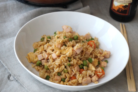 Arroz frito, estilo cantonés Arroz frito, estilo cantonés