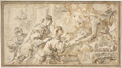 Isaac reconoce a Jacob como heredero de Luca Giordano Isaac reconoce a Jacob como heredero de Luca Giordano