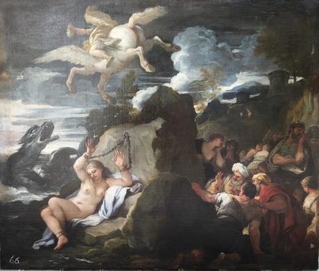 Andrómeda y el dragón de Luca Giordano Andrómeda y el dragón de Luca Giordano