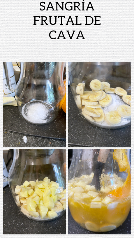 Sangría frutal de cava