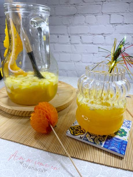 Sangría frutal de cava