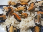 Arroz blanco mejillones
