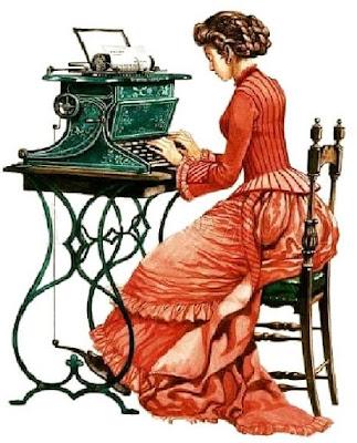 La primera máquina de escribir.