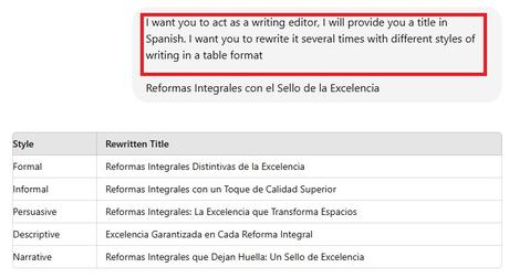 prompts de ChatGPT para mejorar título
