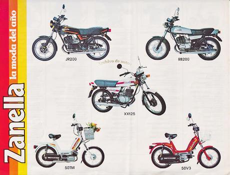 Zanella y sus ciclomotores y motocicletas comercializadas en 1984 Zanella y sus ciclomotores y motocicletas comercializadas en 1984