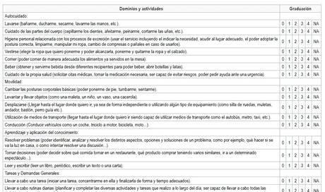 Cuestionario sobre Discapacidad