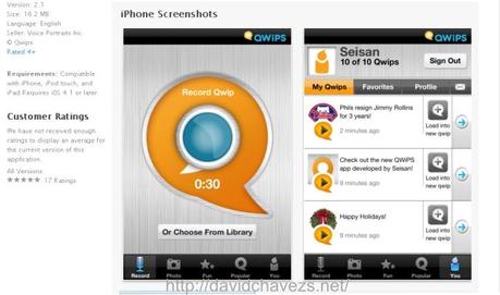 Difunde tu mensaje de voz en las Redes Sociales con Qwips