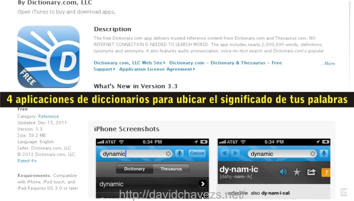 4 aplicaciones de diccionarios para ubicar el significado de tus palabras